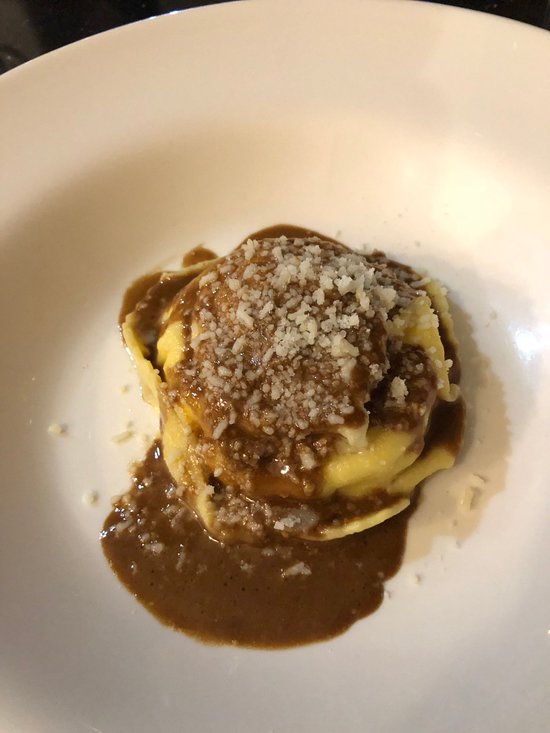 Acero signature dishes  Egg Raviolo with Ricotta and Spinach, Tagliatelle with Bolognese Ragu, various seasonal pasta preparations, Osso Buco, Budino.